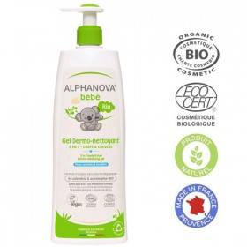 Baby dermo-cleaning gel organic hair and body - 500 ml - Alphanova