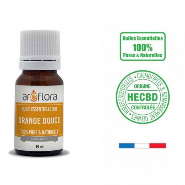 Orange douce AB - Zeste - 10 ml - Huile essentielle Aroflora - Vue 1
