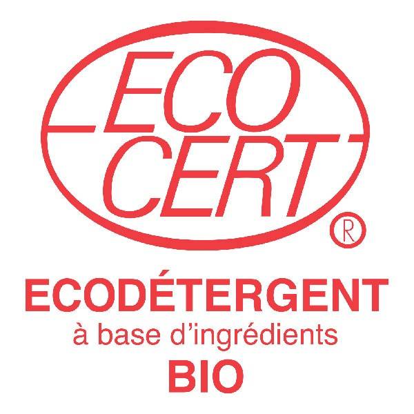 Ecocert ecodetergent logo for soap glitter 100% organic oil ecological drugstore