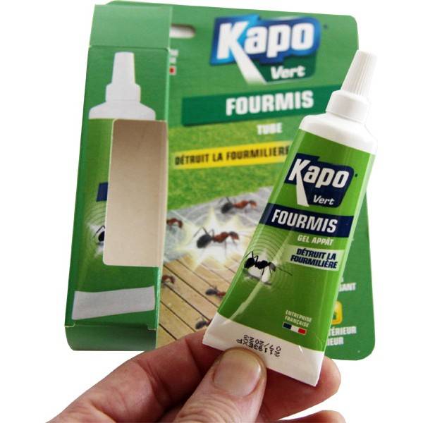 Tube gel appât anti-fourmis 100% naturel – 20 gr – Kapo Vert - Vue 1
