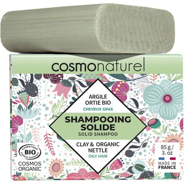 Shampoo solid fatty hair Argile Sauge Ortie Bio - 85gr - Cosmo Naturel - View 1