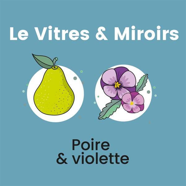 pack Nettoyant Vitres et Miroirs - parfum poire et violette