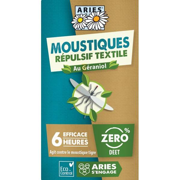Zoom étiquette pour l'anti-moustiques - Répulsif textile - 100 ml - Aries
