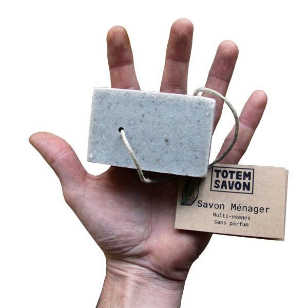 Multi-purpose kitchen soap with wooden ash - 100 grs Totem Savon - View 2