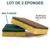 Green/brown green sponges - lot of 2 - ecological drug