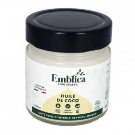Huile végétale de coco bio - 200 ml - Emblica