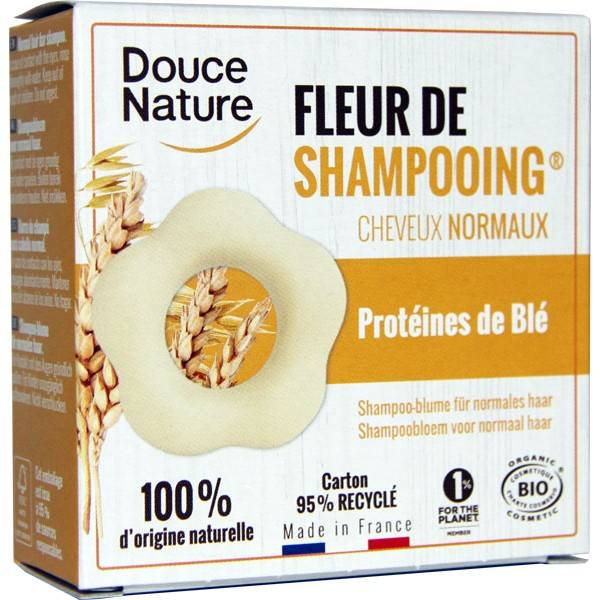 Natural Hair Solid Shampoo Flower – 85 gr – Douce Nature - View 1