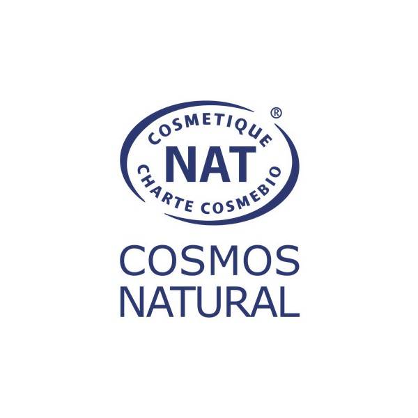 Cosmos Natural logo for the nourishing balm camelina bergamot and lemon Anaé