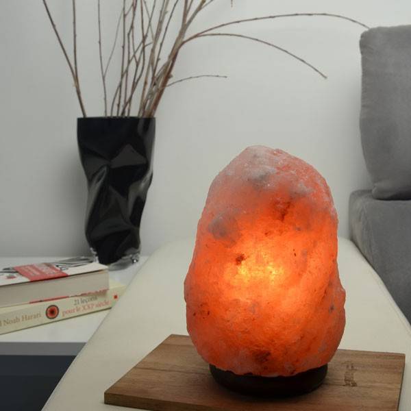 Lampe en Cristal de Sel d'Himalaya de 2 à 3 kg  - Zen Arôme - Vue 1