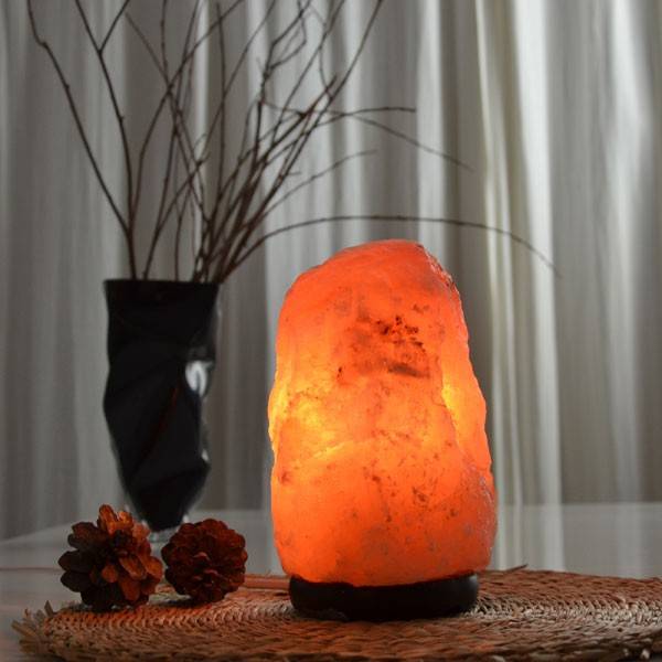 Lampe en cristal de sel de l'Himalaya, forme naturelle - Tunisie Bio