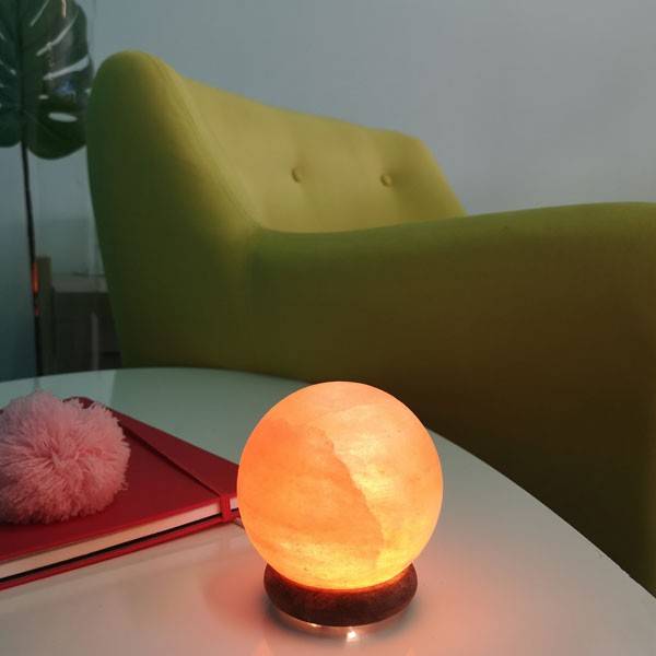 Lampe USB en Cristal de Sel d'Himalaya Sphère - Zen Arôme - Vue 1