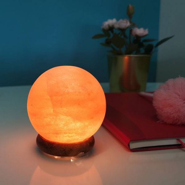 Lampe USB en Cristal de Sel d'Himalaya Sphère - Zen Arôme - Vue 3