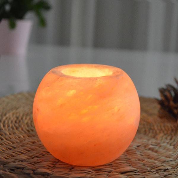 Himalayan Salt Crystal Candle Holder Sphere 500 grs - Zen Arôme