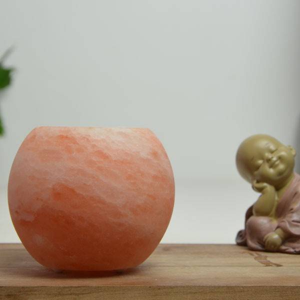 Crystal Candle Holder Himalayan Salt Sphere 500 grs - Zen Arôme - View 4