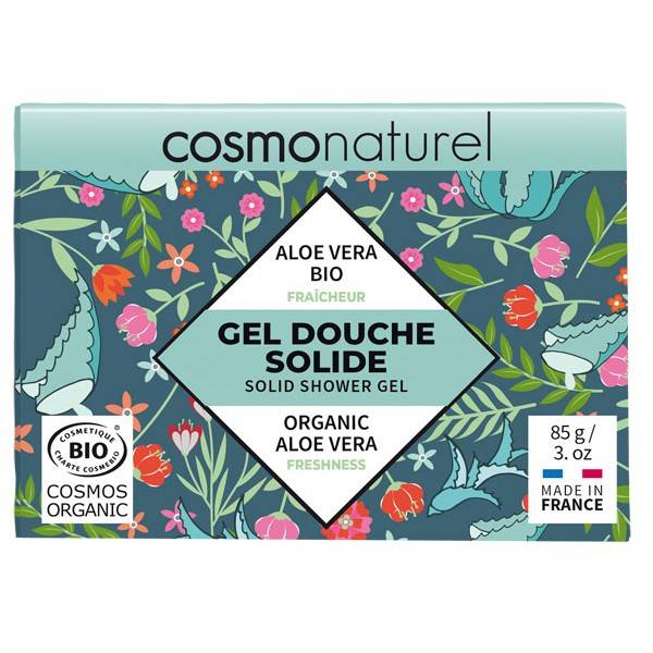 Solid shower gel Aloe vera organic - 85 grs - Cosmo Naturel