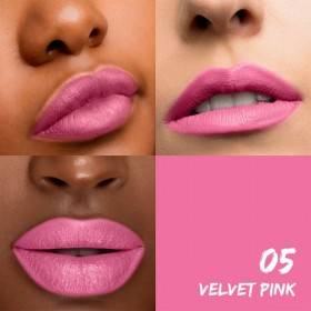 Reduced colors for matt lipstick 05 Velvet Pink