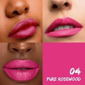Rendu couleurs pour le rouge à lèvres mat 04 Pure Rosewood Santé