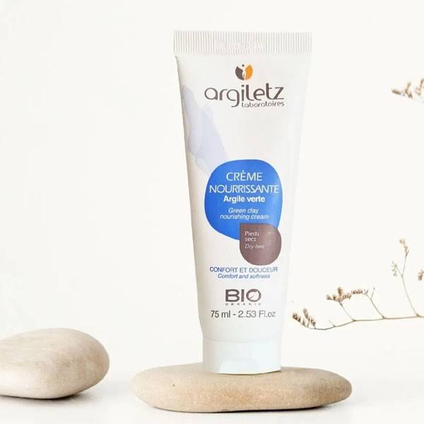 Cream nourishing dry feet – green clay – 75ml – Argiletz - View 2