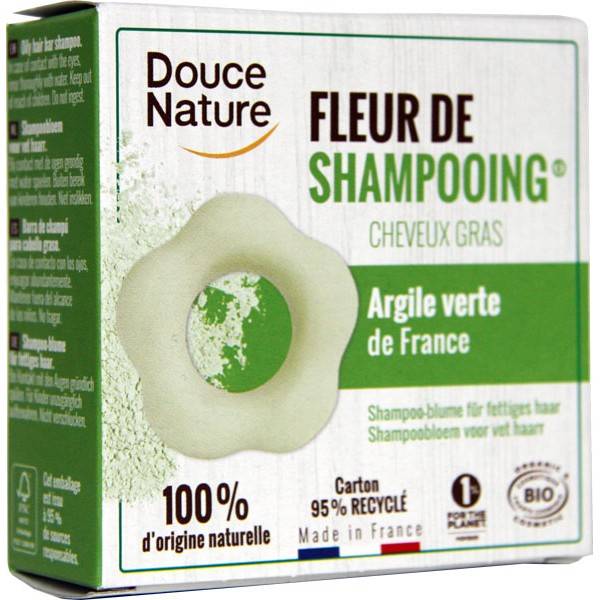 Fleur de Shampooing solide cheveux gras – 85 gr – Douce Nature - Vue 1