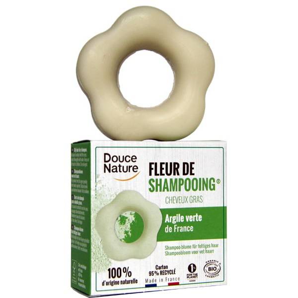 Fleur de Shampooing solide cheveux gras – 85 gr – Douce Nature