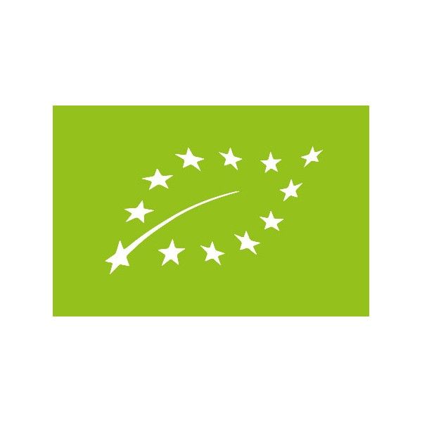 Logo europe pour l'huile essentielle de marjolaine bio Ladrôme