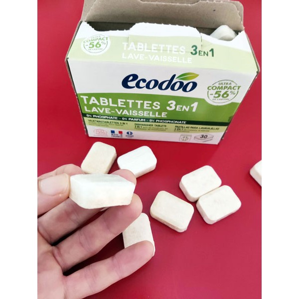 Tablettes lave-vaisselle 3 en 1 écologiques Ecodoo