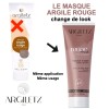 Change of look for the red clay mask Argiletz