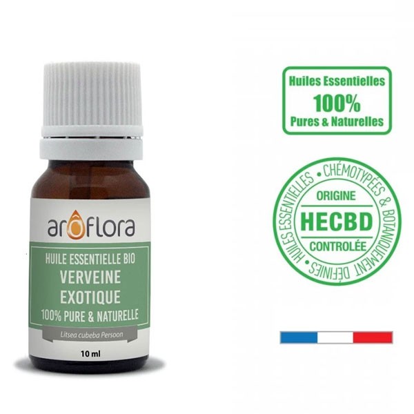 Huile essentielle de verveine exotique Bio Aroflora 10 ml - Vue 2