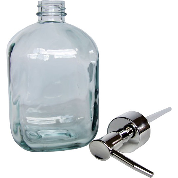 Distributeur de savon en verre recyclé - 450 ml - Vue 1
