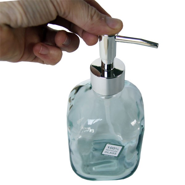 Distributeur de savon en verre recyclé - 450 ml - Vue 2