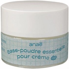 Essential powder base for face and body cream