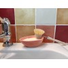 Solid citrus tableware in pink ceramic bowl 110 grs