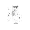 Courge model glass silencer - technical drawing