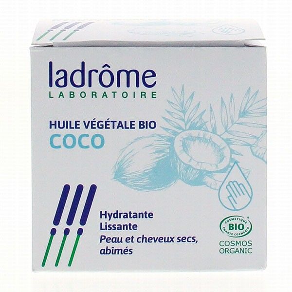 Organic coconut vegetable oil - 150 ml - Ladrôme - View 1