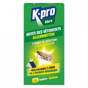 2 clothes moth detection traps - Kpro Vert