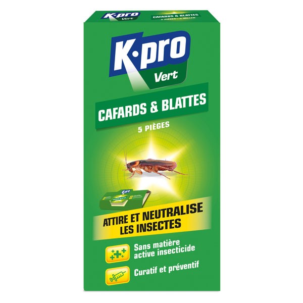 Pièges cafards et blattes - x5 unités à 16,40 € - KPRO