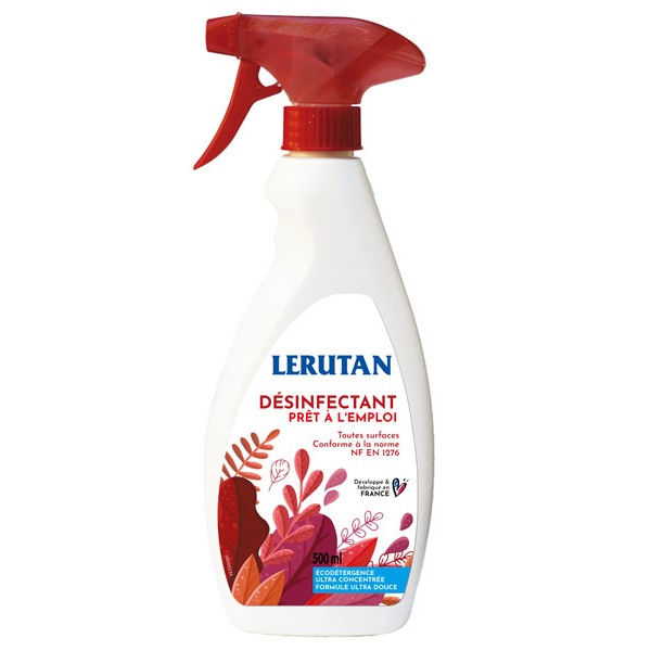 Désinfectant vaporisateur prêt à l'emploi - 500 ml - Lerutan