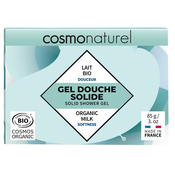 Solid shower gel Organic milk dryer - 85 grs - Cosmo Naturel