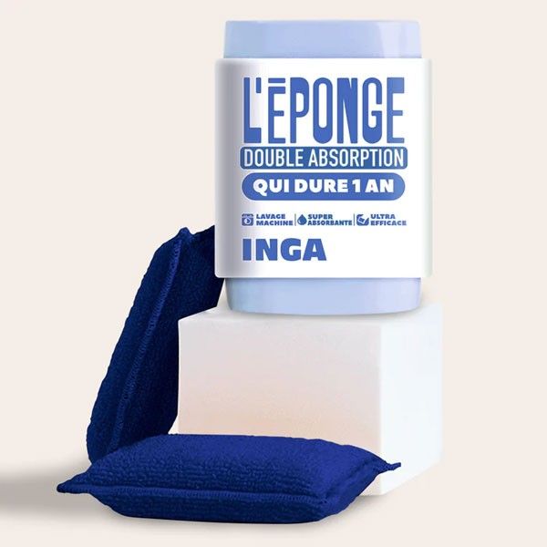 Éponge double absorption - lavable et durable - Inga - Vue 4