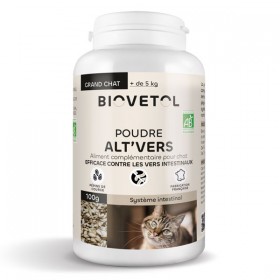 Alt'Vers Powder - Natural spray for cat more than 5 kg - Biovétol
