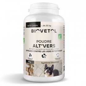 Alt'Vers powder - Natural small dog glass (- 20 kg) - Biovétol