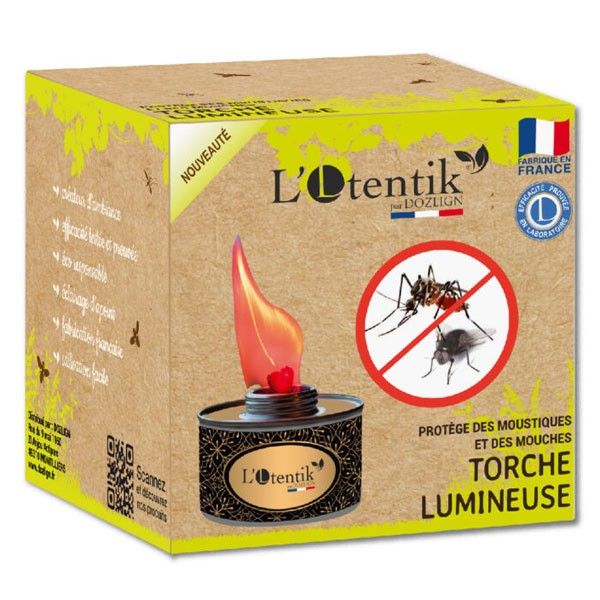 Torche lumineuse répulsive mouches et moustiques - L'Otentik