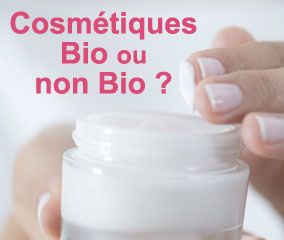 Organic cosmetics, non-organic cosmetics