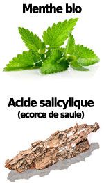 Actifs Menthe bio et acide salicylique