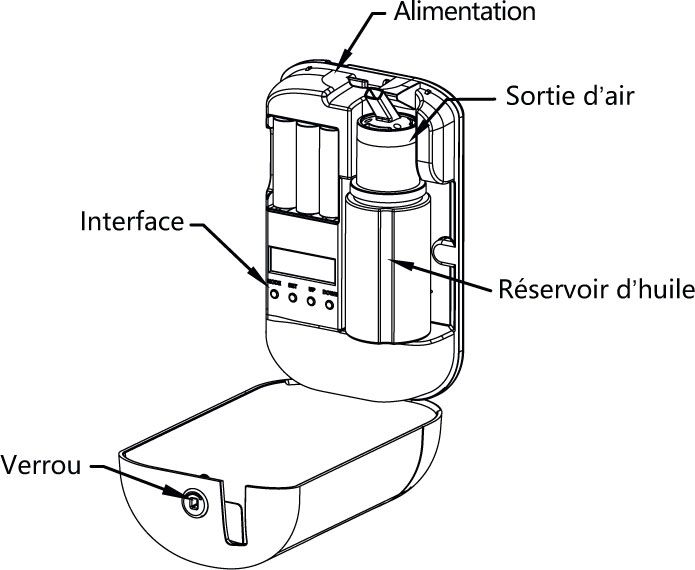 Exploded view of the Walia diffuser