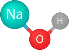 La molécule d'hydroxyde de sodium NaoH - Soude