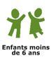 Enfants de moins de 6 ans Enfants de moins de 6 ans
